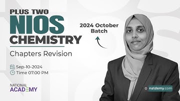 PLUS TWO NIOS CHEMISTRY 2024 October Exam | natdemy