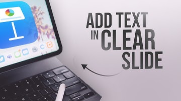 How to Add Text in Keynote on Clear Slide iPad (tutorial)