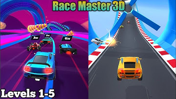 Race Master 3D Level 1-5 / Gameplay walkthrough Android/ ios