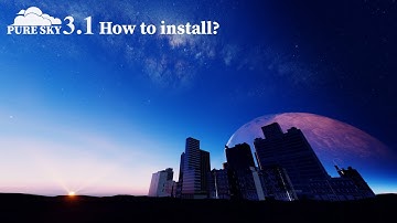 Pure-Sky 3.1 How to Install? Blender 2.91.