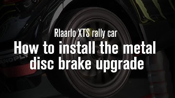 How to install the metal disc brake upgrade for Rlaarlo XTS rally car