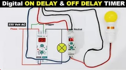 ON Delay OFF Delay Timer Connection & Difference | Tense DRV-10 ON/OFF Timer