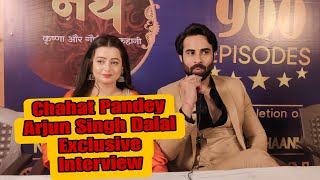 Chahat Pandey and Arjun Singh Dalal Full Exclusive Interview At Nath Serial Completes 900 Episode