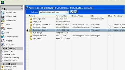 Maximizer integration in Go Connect CRM
