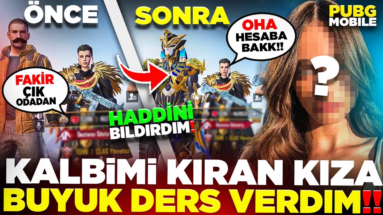 KALBİMİ KIRAN KIZA 300 DESTANSI İLE BÜYÜK DERS VERDİM! 😎 (DİLİ TUTULDU)😱  | PUBG MOBILE