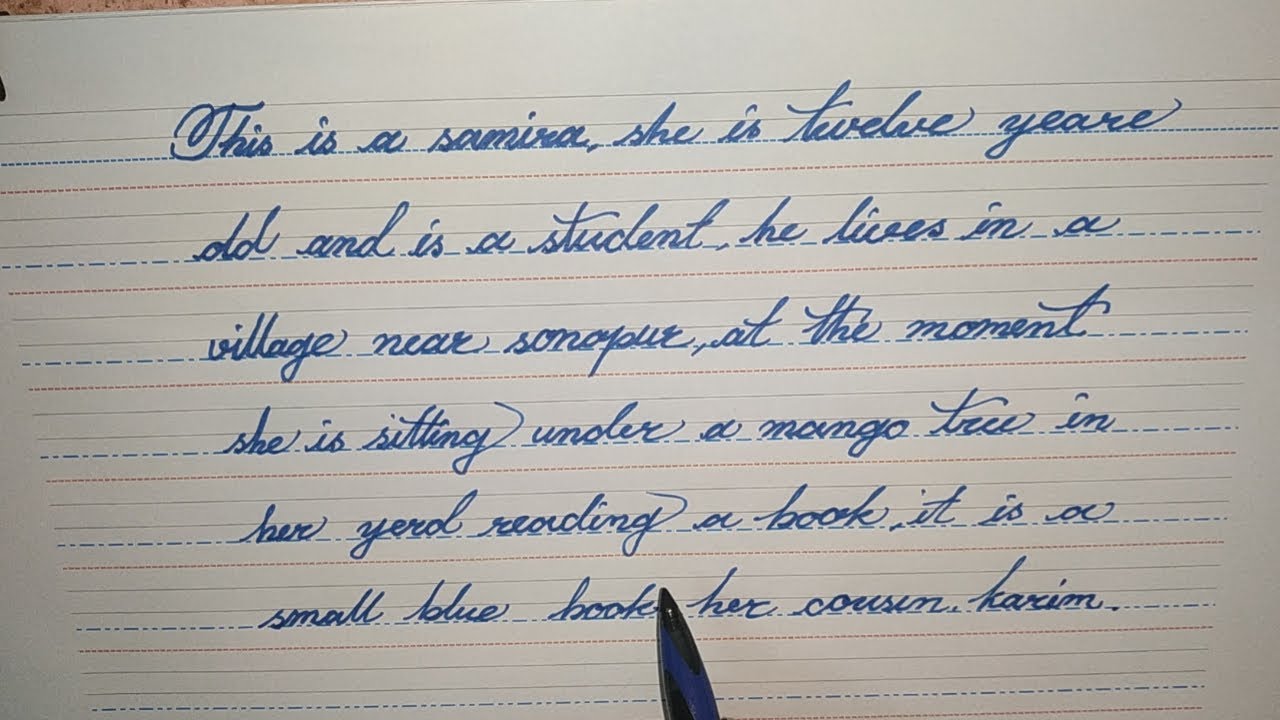 Beautiful Cursive handwriting stylish for examples | best english ...