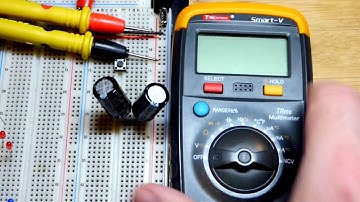 How to measure capacitance with a multimeter for single and parallel capacitors