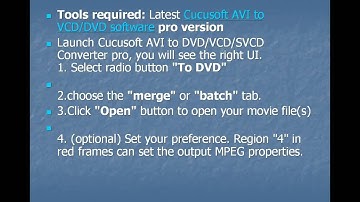How to convert AVI to DVD