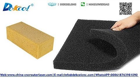 How to Cut Sponge Foam Sheet by CNC Oscillating Knife Cut Plotter Machine