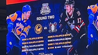 Game 4 : Saskatoon blades vs rebel deer red 7 at 0 blades win series 4 - 0