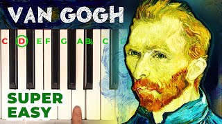 Virginio Aiello - Van Gogh | SUER EASY Piano Tutorial For Beginners