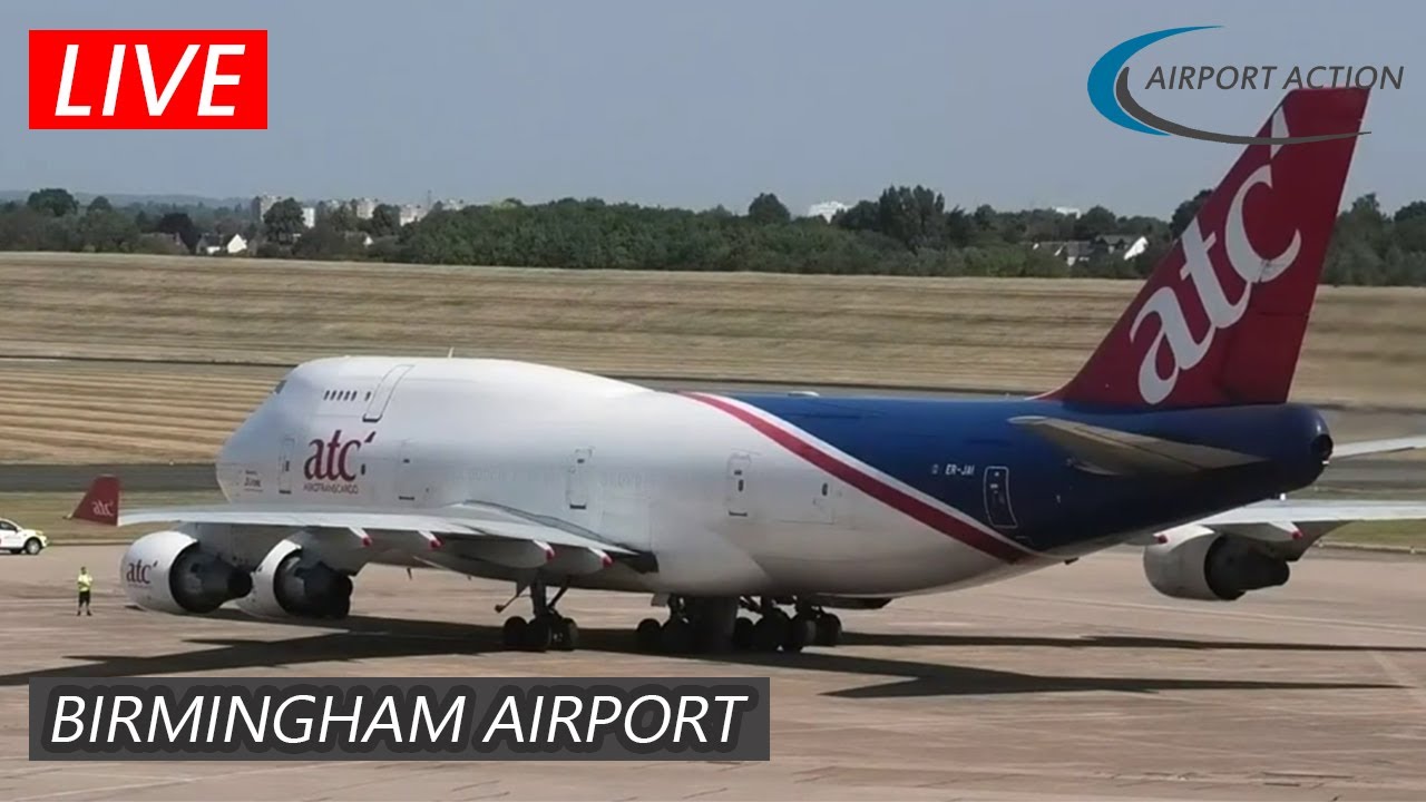 LIVE : Planespotting from Birmingham Airport - YouTube