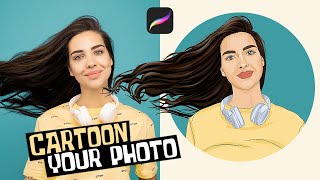 How To CARTOON YOURSELF in Procreate The EASY Way // StepbyStep Tutorial