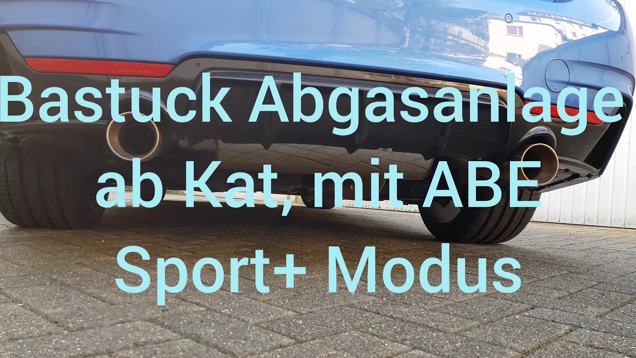 BMW F32 Sound-Vergleich mit Serien- und Bastuck Abgasanlage ab Kat - YouTube