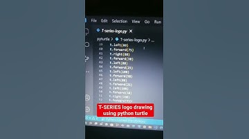 T-SERIES Logo Drawing Using Python Turtle | Python Turtle Graphics | Instagram Reels | @tseries