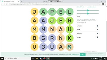 TUTORIAL MEMBUAT GAME TEMUKAN KATA MENGGUNAKAN QUICK APP NINJA  ✔ Tanpa Koding 🔥