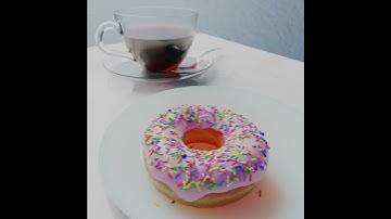 My final animation of the doughnut tutorial.