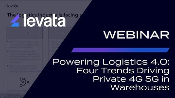 Powering Logistics 4.0: Four Trends Driving Private 4G 5G in Warehouses | Dec 8, 2025