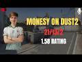 🔥 m0NESY IS UNSTOPPABLE ON DUST 2! 🔥 | MATCH MVP (21 Kills & 1.58 Rating)