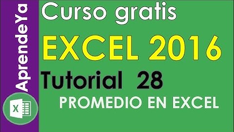 🔴Calcular promedio de notas en excel 2016 ✔✔(FUNCIONA)
