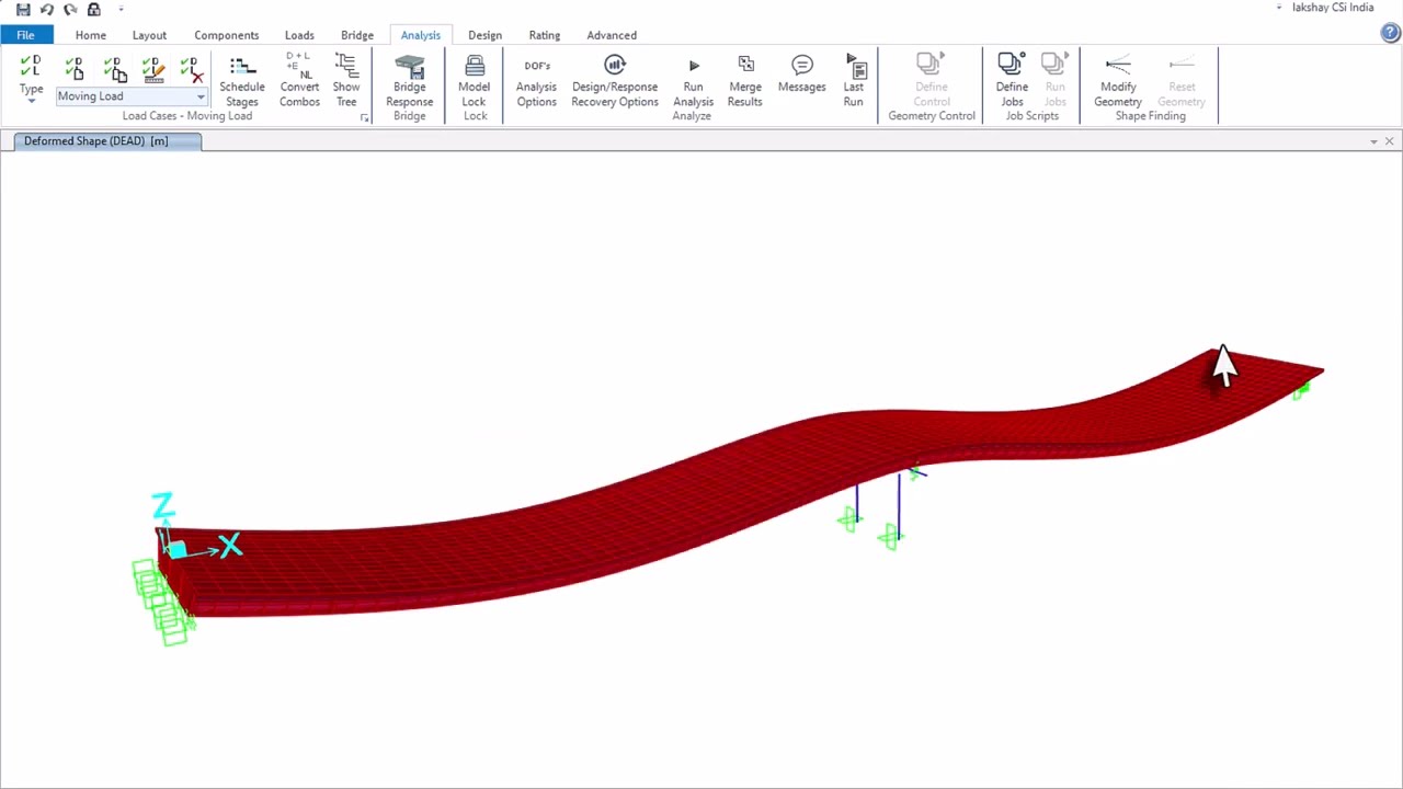Influence Based Moving Load Analysis