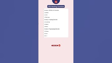A2Z TAMIL | CSS Nesting Counters | CSS TUTORIAL #csstutorial #trendingshorts #trending #education