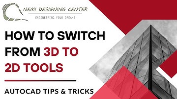 How to Switch from 3D to 2D Tool? | AutoCAD Tips & Tricks | Nemi Designing Center | #autocad3dto2d