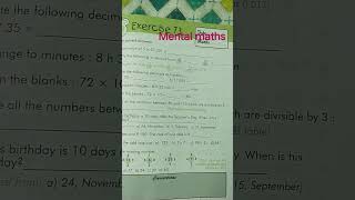 #Mental maths worksheet 😱#class 3/4 👍 #davtutorial  ❤️