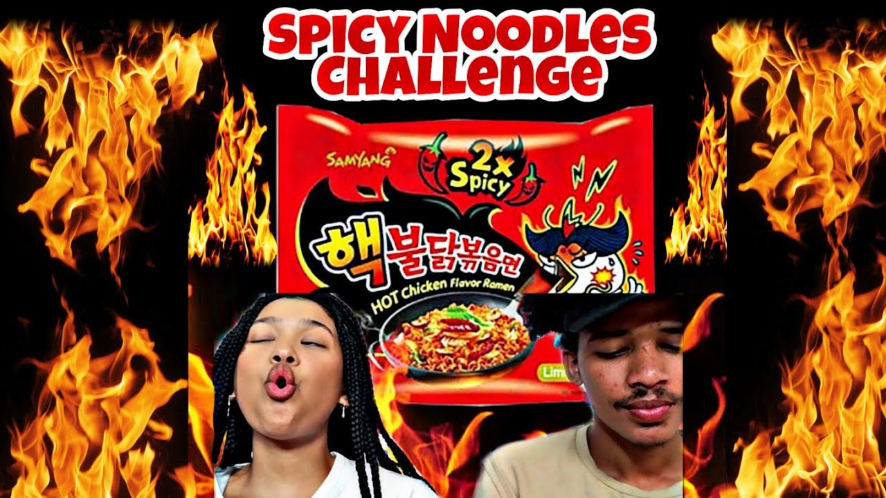 Spicy Noodle Challenge 🌶 | South African YouTubers | it's UP from here
