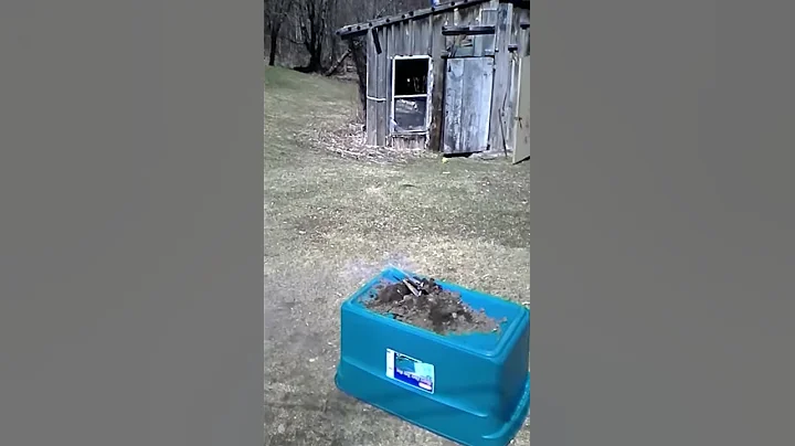 Mini black powder cannon vs a dryer