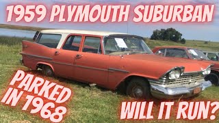 1959 Plymouth Suburban Custom station wagon parked for 52 years! Mopar Flathead! Will It Run?!?