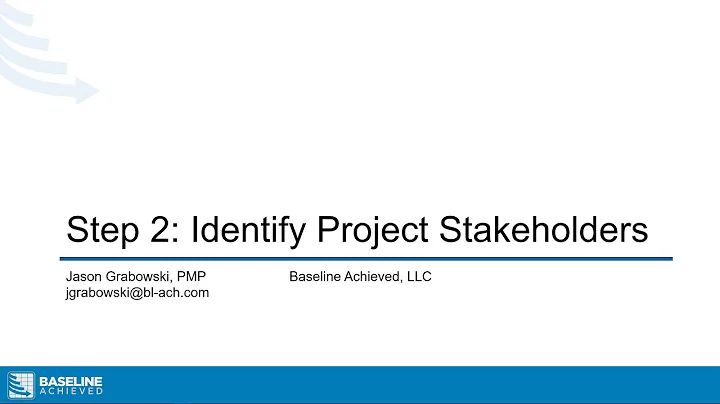 Module 1 Lesson 4 - Step 2: Identifying Project Stakeholders