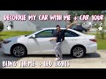 DECORATE MY CAR WITH ME + CAR TOUR 2020 (BLING THEME) + LED LIGHTS💎