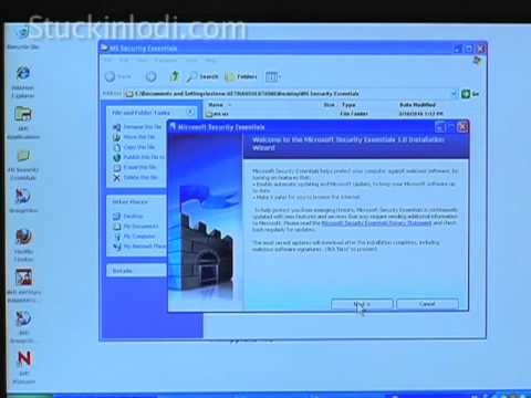 Installing Microsoft Security Essentials on a Windows Computer