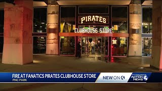 Fire at Pirates Clubhouse Store at PNC Park