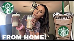 MAKING ICED WHITE MOCHA AND ICED CARAMEL MACCHIATO FROM HOME! | STARBUCKS drinks