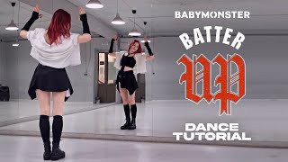 BABYMONSTER - BATTER UP Dance Tutorial (Slow & Mirror) Chorus