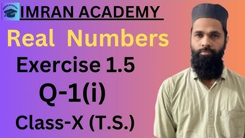 Real Numbers, Exercise 1.5, Q-1(i), Class 10, #ssc #green board #education