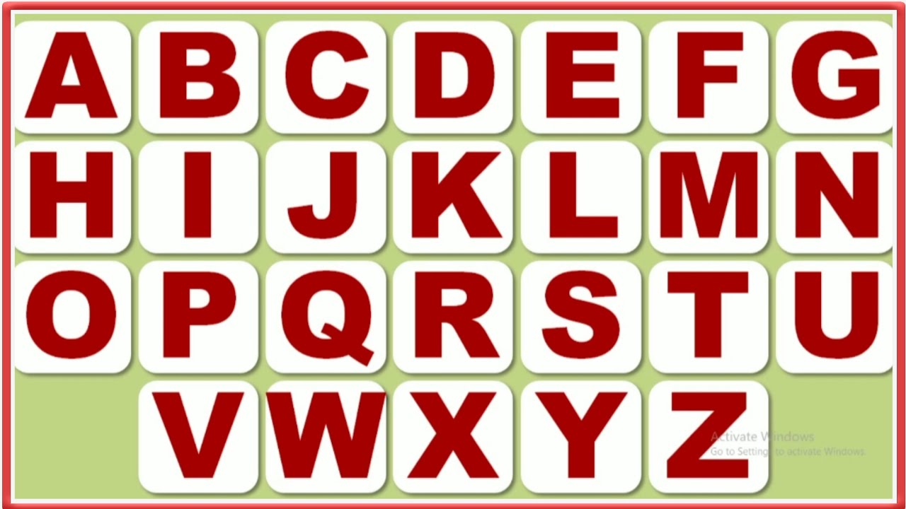 Capital alphabet A B C D E F G H I J K L M N O P Q R S T U V W X Y Z ...