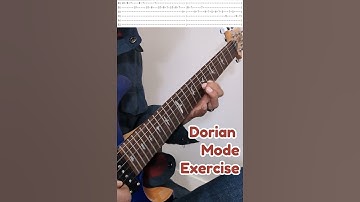 Dorian Mode Exercise (with Tab) | Guitar Modes Part 3 | #guitarlesson | #guitartutorial