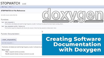 How to Create (HTML and PDF) Software Documentation Using Doxygen