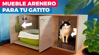 Cómo hacer un mueble arenero para gatos