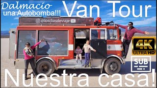 |VAN TOUR | Our HOUSE? A FIRE TRUCK! VAN TOUR Family Fire Truck  [Around the  in ‍‍‍]