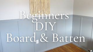 Beginners DIY Board and batten | How to make a whole room Board & Batten for under $130!