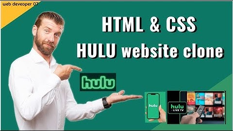 Hulu website clone using html and CSS