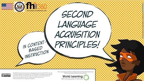 Second Language Acquisition Principles: Part 1