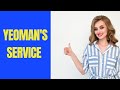 Yeoman's Service Meaning With Example || ENGLISH DAIS ||