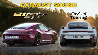Exhaust Sound - 2024 Porsche 911 ST vs 911 GT3 Touring