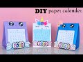 Comment crer un calendrier de bureau 2020  calendrier de bricolage  papier mini calendrier  artisanat en papier pour lcole  bricolage