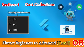 Dart Collections List Set Map Tamil | Dart Programming Flutter Beginners to Advanced | Dilip Coder